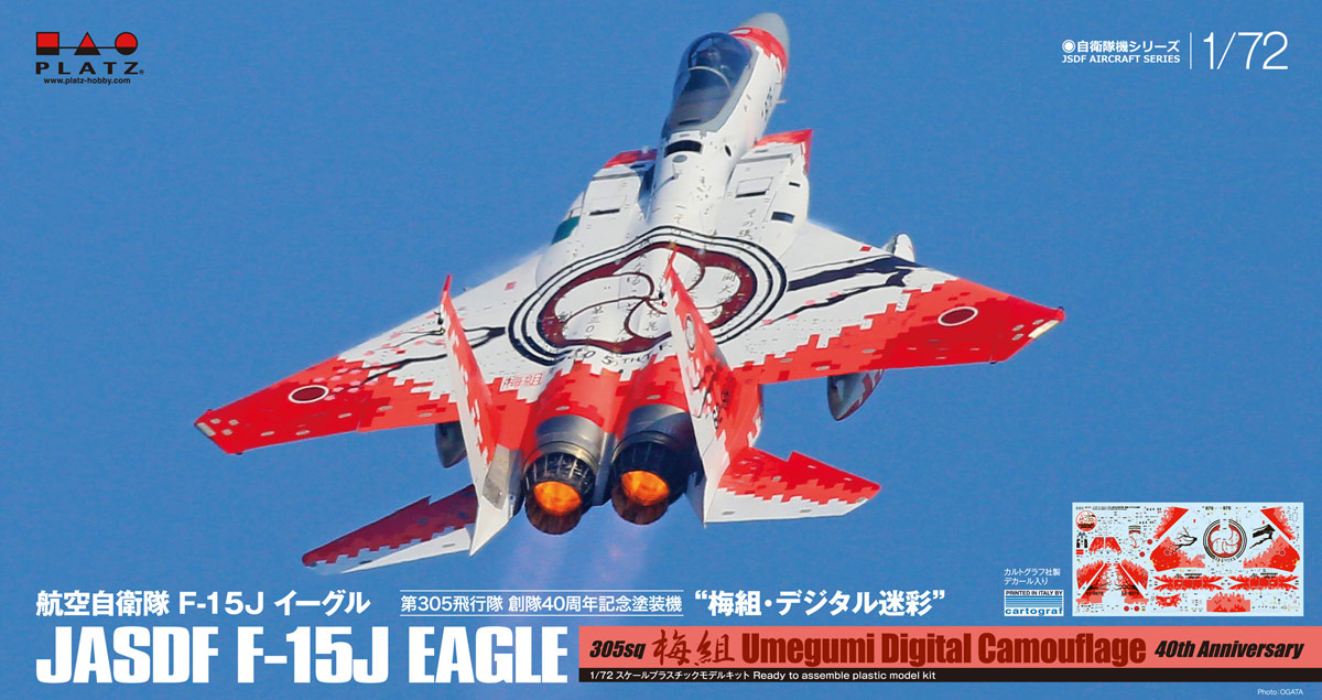 航空自衛隊F-15Jイーグルを彩るデジタルな梅の花 | プラッツブログ