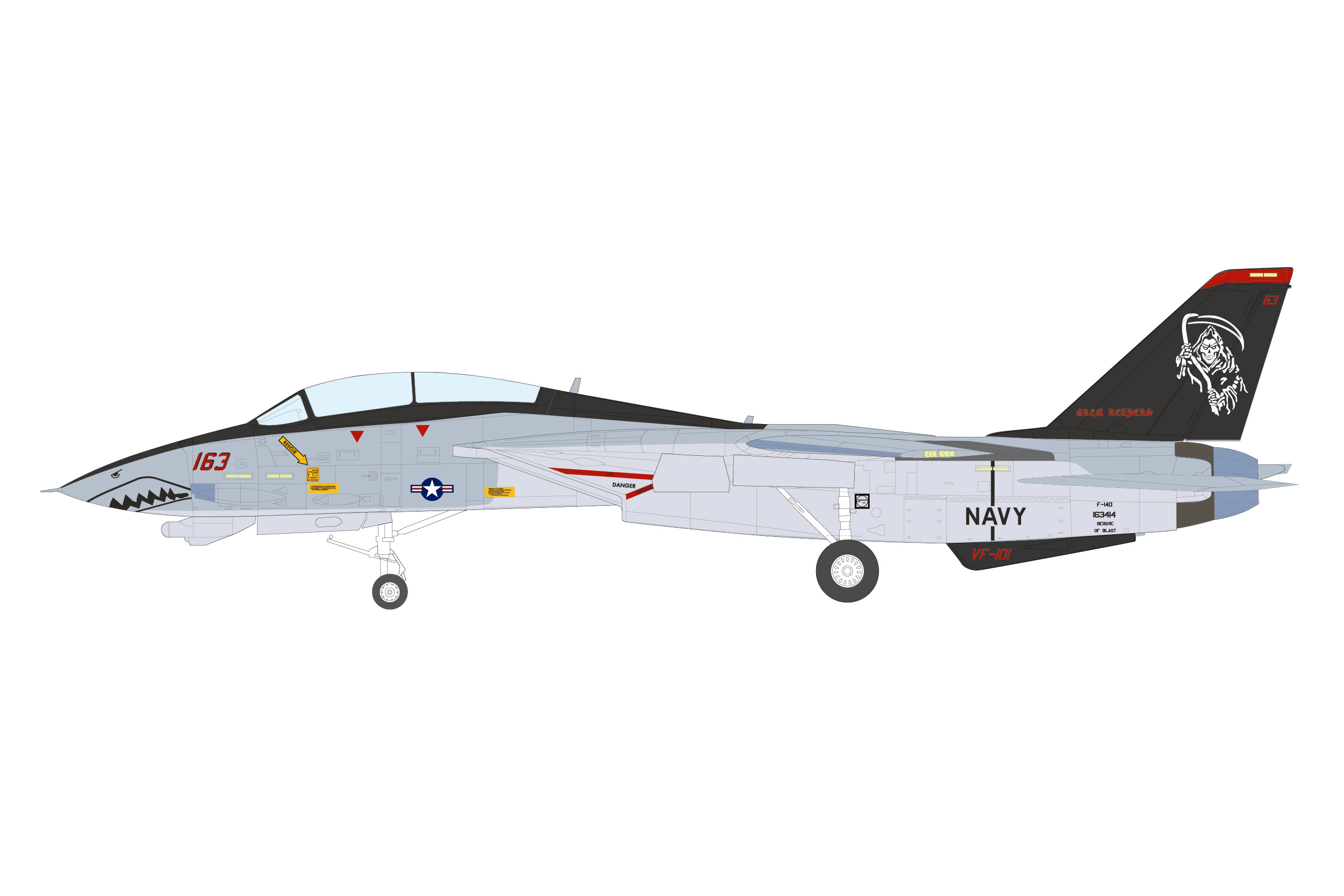 トムキャットメモリーズ 3 ホビコレ限定特典『F-14D VF-101 グリムリーパーズ』